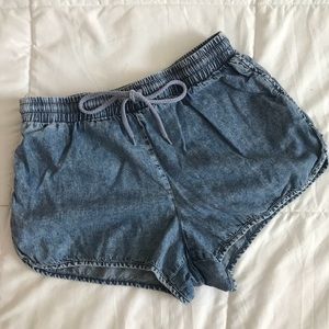 Denim shorts